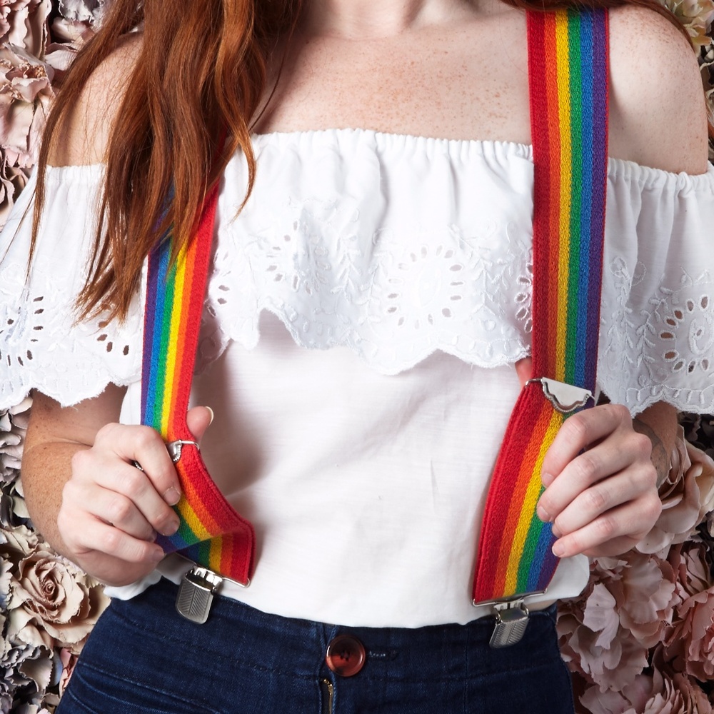 Groovy Rainbow Suspenders